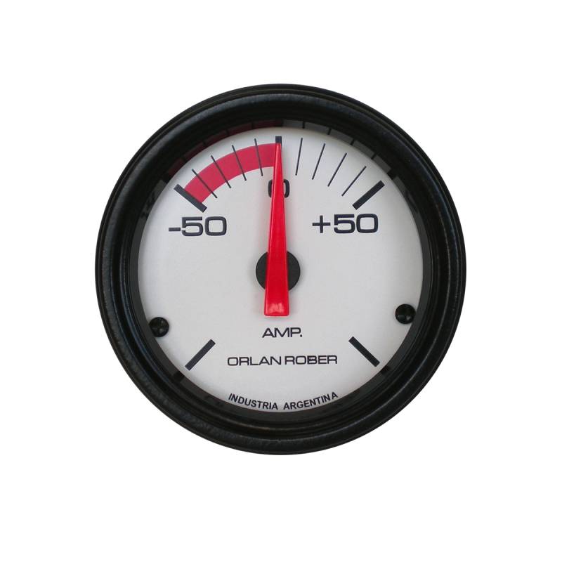 441H50 INSTRUMENTAL CLASSIC 52 MM BLANCO AMPERIMETRO - 50 - 0 + 50